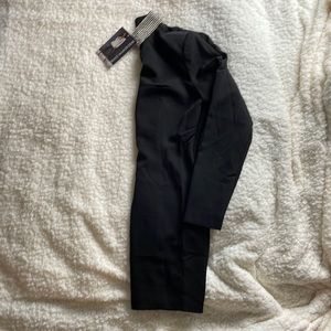 Naked Wardrobe Long Sleeve Mini Dress with Rhinestone Collar in Black-Size Small